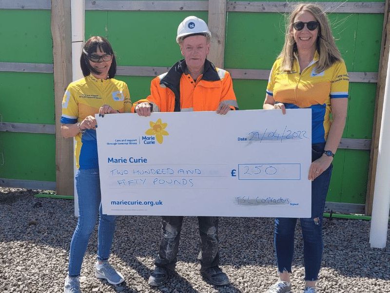 Supporting local cycle ride in aid of Marie Curie